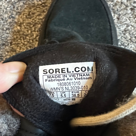 Sorel Black Suede Fur-Lined Boots - Picture 2 of 6